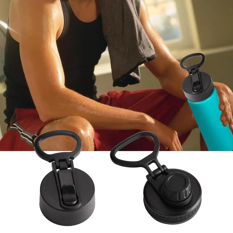 Replacement Leakproof Wide Mouth Water Bottle Lid With Handle 4