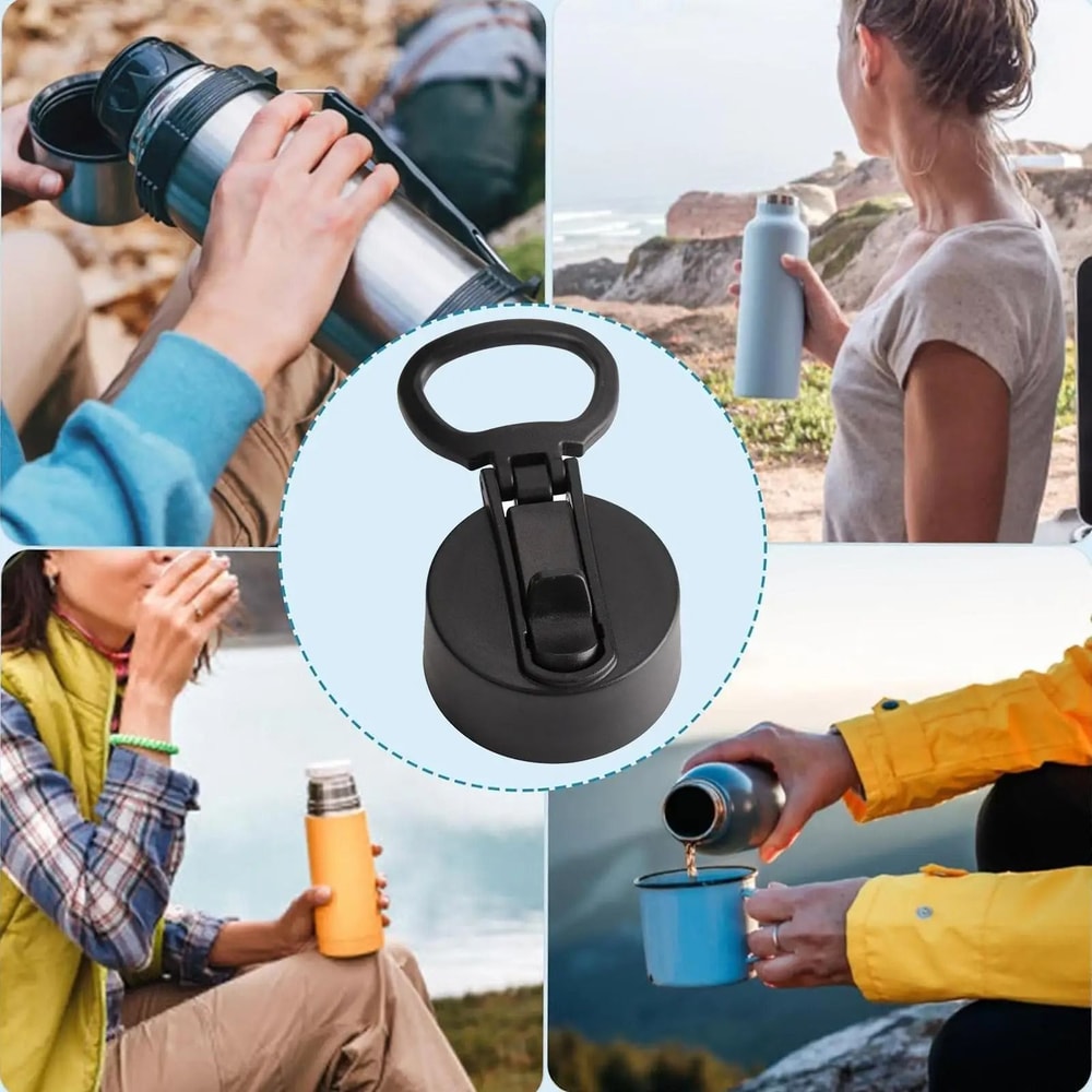 Replacement Leakproof Wide Mouth Water Bottle Lid With Handle 5