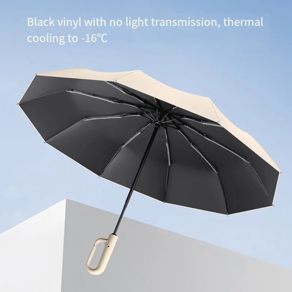 Automatic Large Windproof Double Umbrella With UV Protection And Hook Handle 3