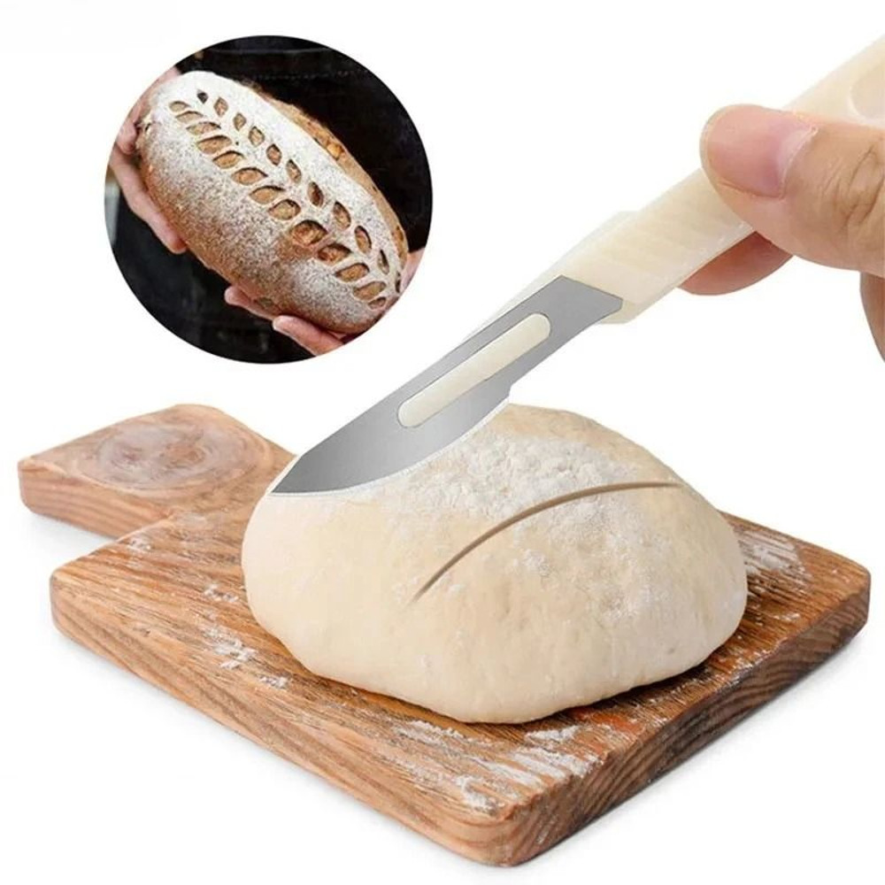 Bread Cutter Blade With Handle Baking Pastry Knife For Patterned Bread And Pastry Design 1