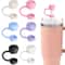 Great Cup Accessory Straw Cover Cap Cup Spill Stopper Silicone Tumblers Straw Topper Reusable Leak 3