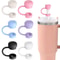 Great Cup Accessory Straw Cover Cap Cup Spill Stopper Silicone Tumblers Straw Topper Reusable Leak 3