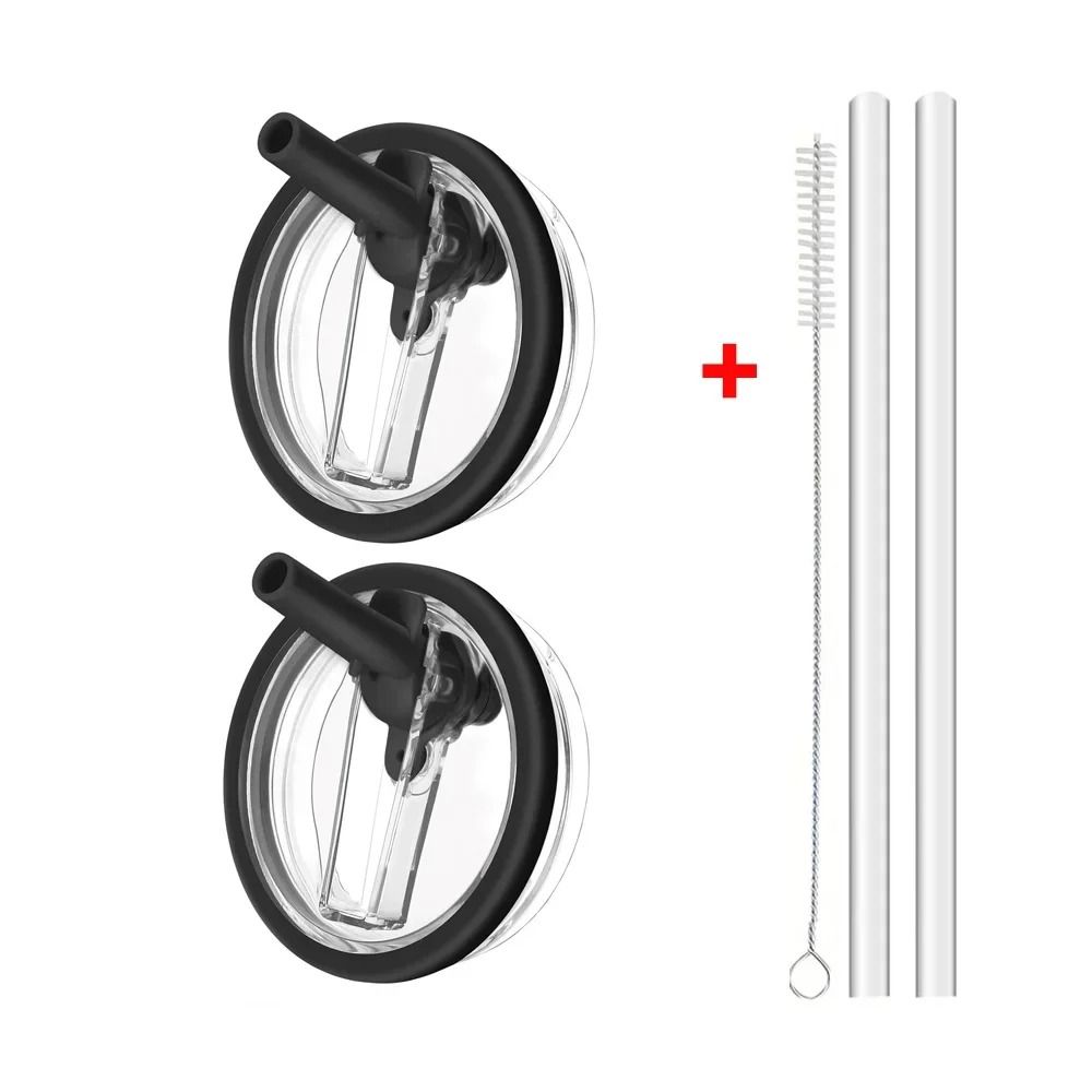 Tumbler Lid Replacement With Flip Straw Leak Proof Spill Proof Cup Cover For 40oz Tumblers 18