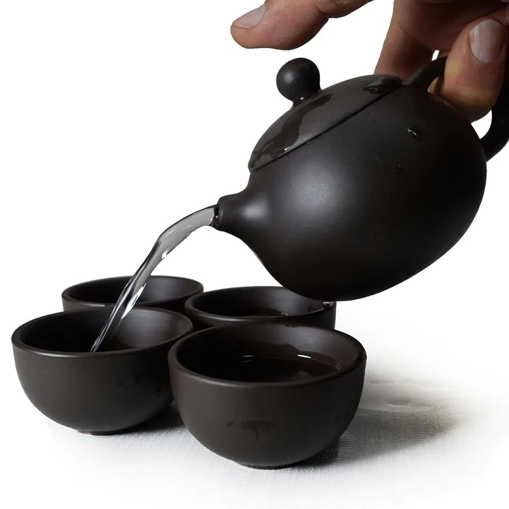 Yixing Clay Teapot Handmade Chinese Purple Clay Kettle For Tea Brewing 200ml 6