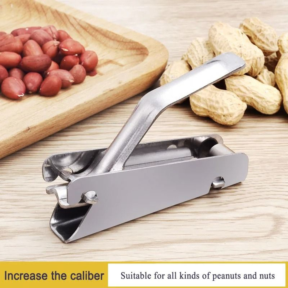 Stainless Steel Sheller Nuts Crackers Opener Pistachio Walnut Plier Clamp Peel Watermelon Melon See 8
