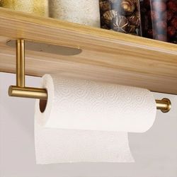 stainless steel no punch wall-mounted tissue holder toilet kitchen roll dispenser