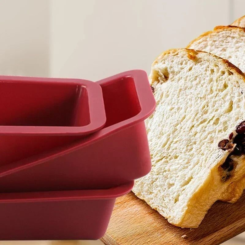 Nonstick Silicone Mini Loaf Baking Pan 4
