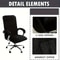 Velvet Stretch Office Chair Cover Set With Armrest Covers 3