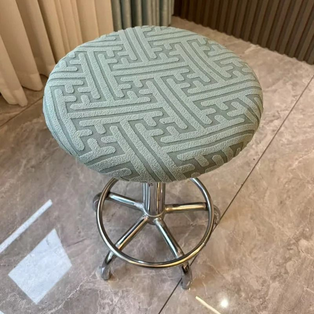 Round Elastic Stool Cushion Cover Dustproof Seat Protector 12