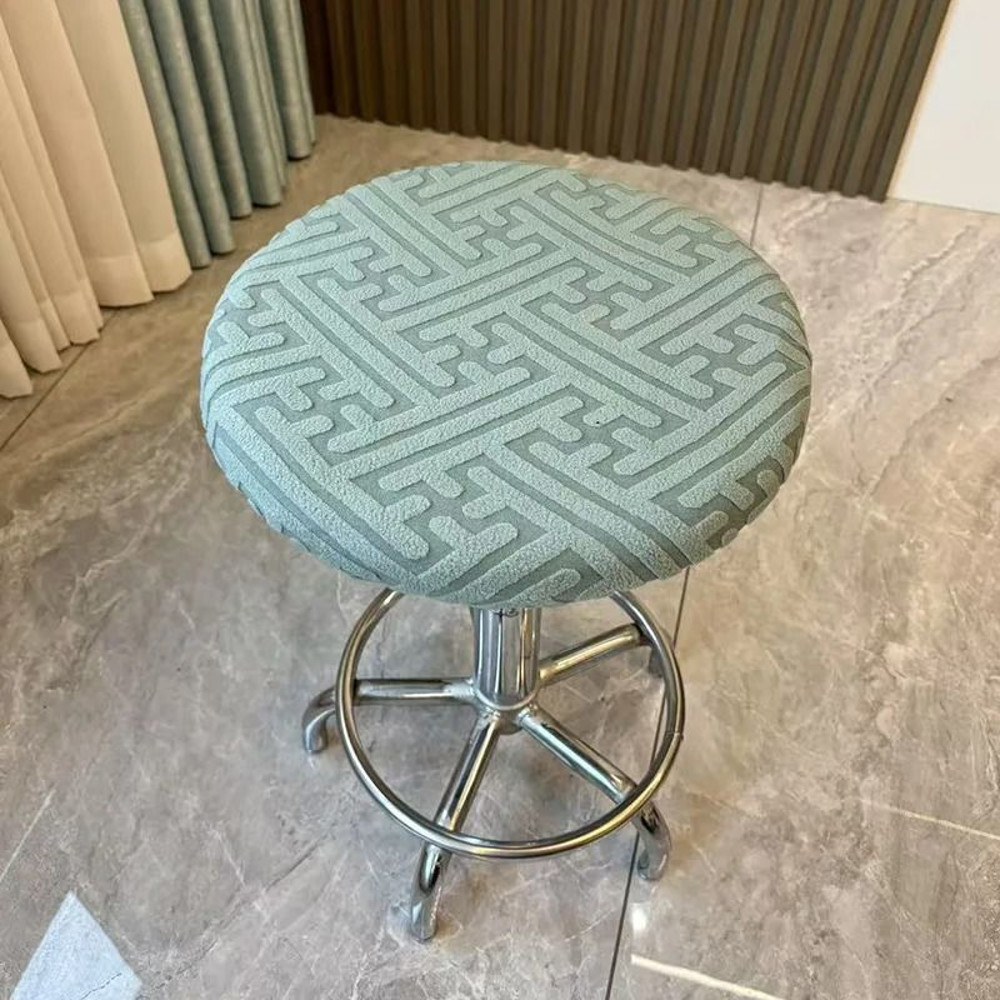 Round Elastic Stool Cushion Cover Dustproof Seat Protector 8
