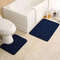 Embossed Stone Pattern Absorbent Bathroom And Door Mat Set 9