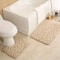 Embossed Stone Pattern Absorbent Bathroom And Door Mat Set 8