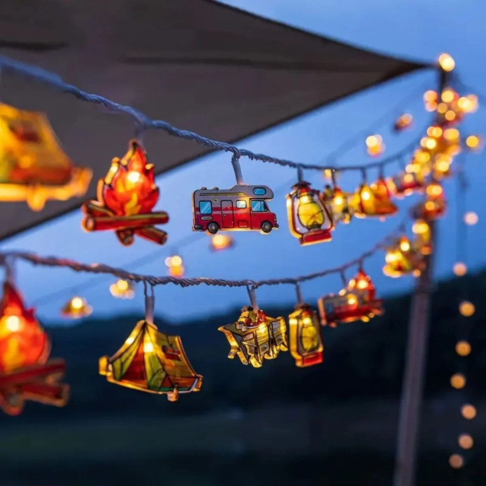 LED Camping Pattern String Lights 0
