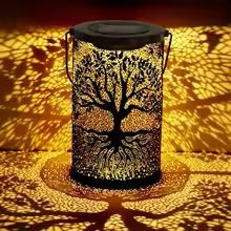 Iron Solar Lantern Outdoor Decorative Garden Light 18