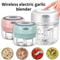 Electric Garlic Chopper And Meat Mincer 100ML250ML Portable Food Processor 0