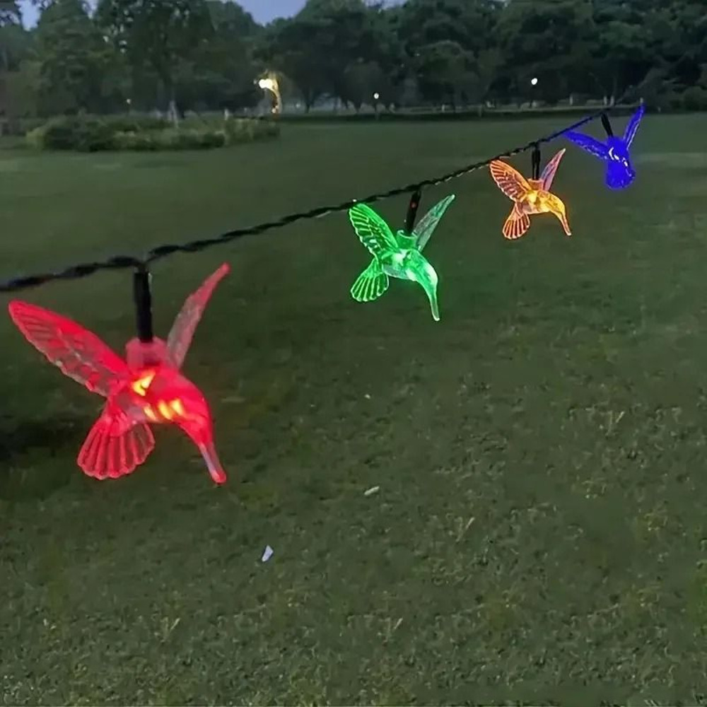 20LED Solar Hummingbird String Lights For Garden And Holiday Decoration 3