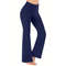 Womens HighWaist Flared Yoga Pants With Pockets Tummy Control Stretch Fit 6