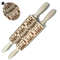 Christmas Embossed Wooden Rolling Pin 1378 Inch Beech Wood Cookie Roller With Snowflake And Elk Pat 12