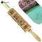 Christmas Embossed Wooden Rolling Pin 1378 Inch Beech Wood Cookie Roller With Snowflake And Elk Pat 8