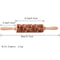 European Retro Flower Embossed Wooden Rolling Pin 1378 Inch Beech Wood Cookie Roller 3