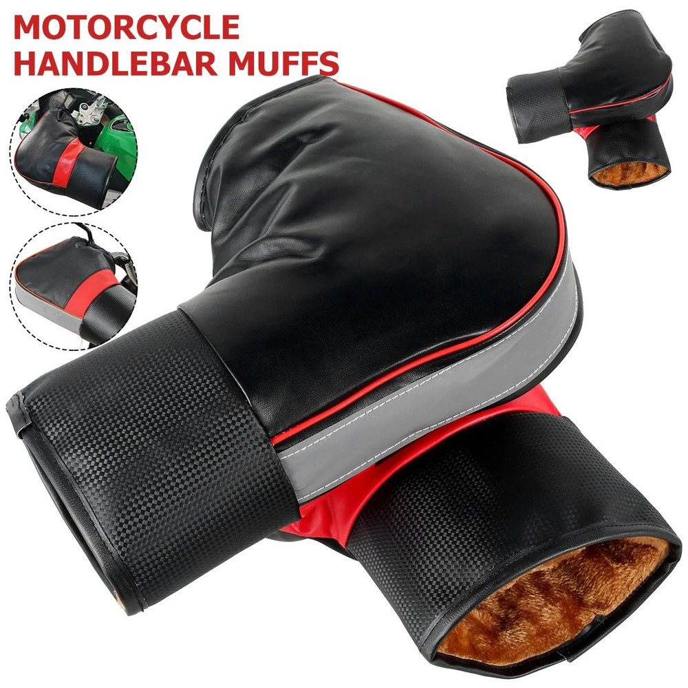 Motorcycle Handlebar Muffs Warm Waterproof Winter Grip Covers 0