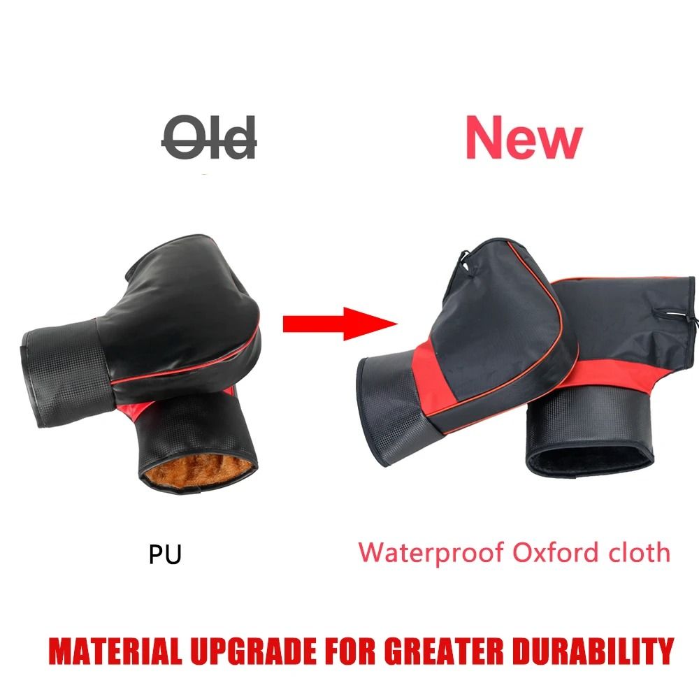 Motorcycle Handlebar Muffs Warm Waterproof Winter Grip Covers 6