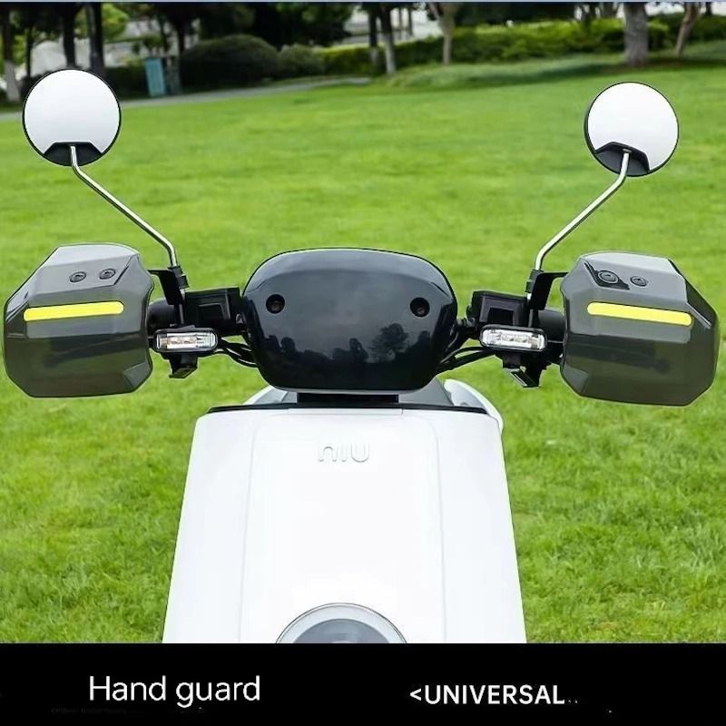 Motorcycle And Scooter Hand Guards With Reflective Strip Wind And Rain Protection 2