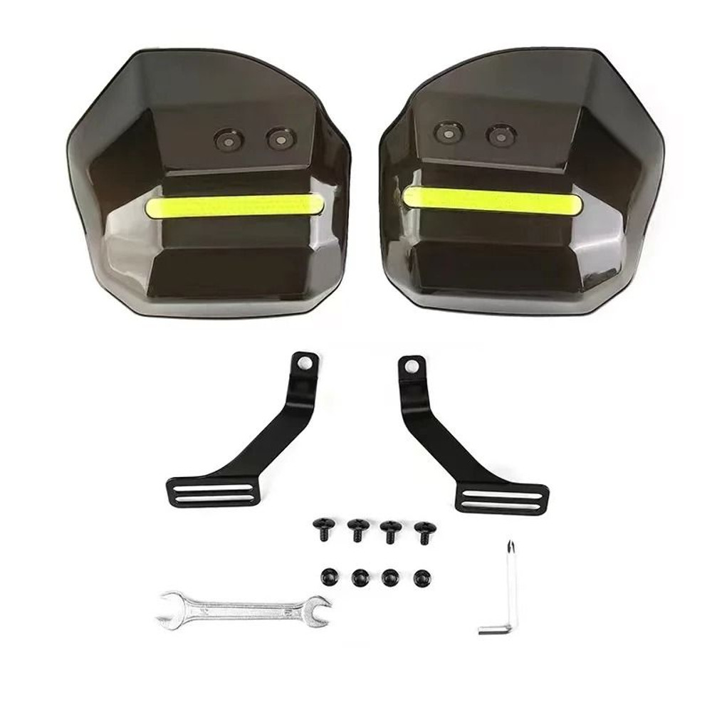 Motorcycle And Scooter Hand Guards With Reflective Strip Wind And Rain Protection 6