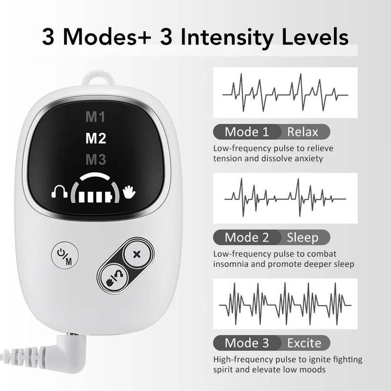 Microcurrent CES Sleep Aid Device With 3 And 10 Modes For Anxiety Insomnia And Relaxation 6