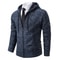 Men Fleece Lined Sports Jacket Warm Zipper Stand Collar Cardigan 18