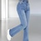 Women High Waist Slim Fit Jeans Casual Denim Pants 6