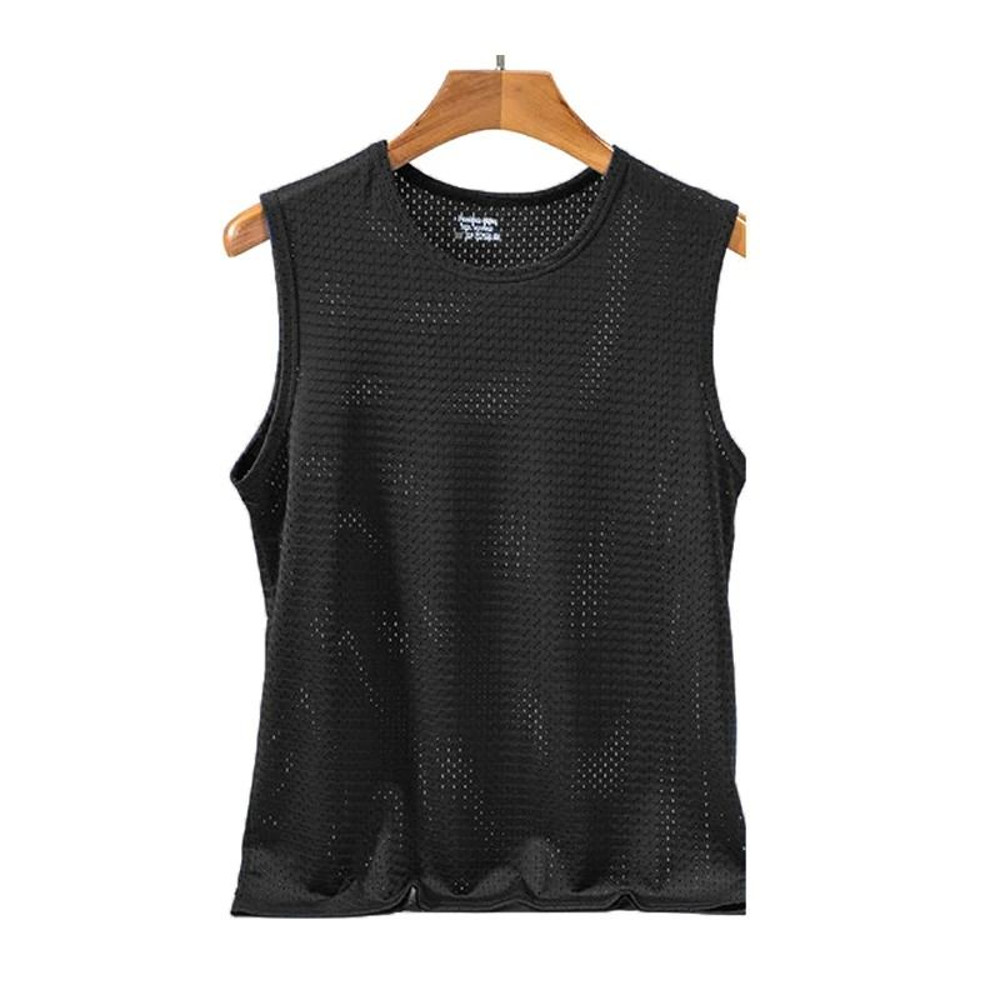 Men Mesh Tank Top Fitness Sleeveless Shirt Breathable Gym Vest 9