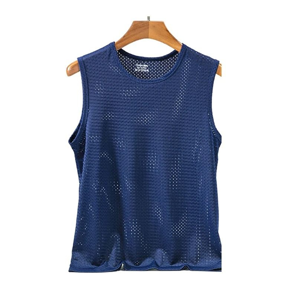 Men Mesh Tank Top Fitness Sleeveless Shirt Breathable Gym Vest 11