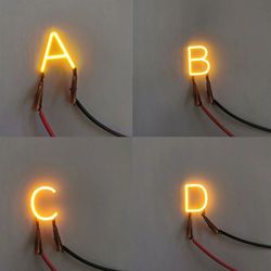 yellow led filament light diy decoration accessory