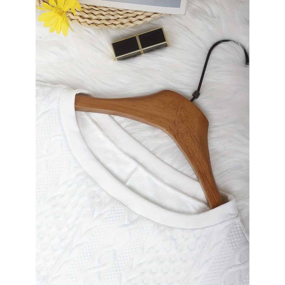 Plus Size Chunky Knit Sweater With Cable Knit Design 2