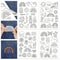 Water Soluble Embroidery Stabilizer Sheets Stick And Stitch Wash Away Floral And Butterfly Designs 10