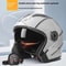Retro Open Face Motorcycle Helmet Dual Lens Sun Visor Lightweight Scooter Helmet For Men And Women 0