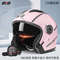 Retro Open Face Motorcycle Helmet Dual Lens Sun Visor Lightweight Scooter Helmet For Men And Women 9