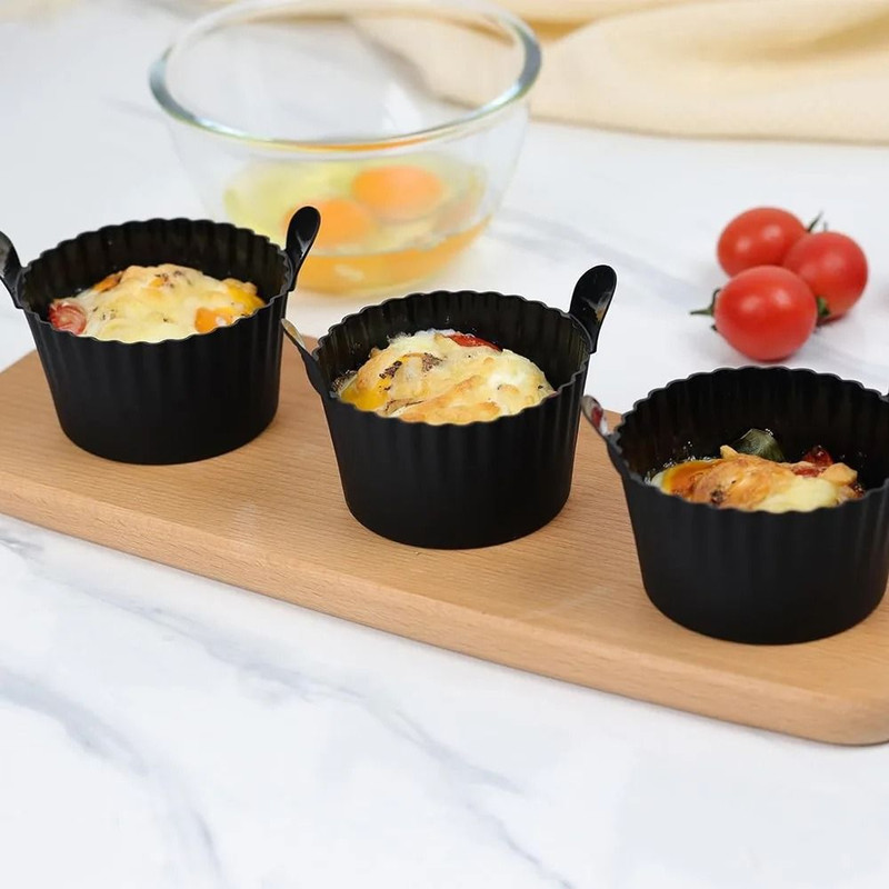 Silicone Egg Poacher And Baking Cup Set NonStick Food Grade Silicone Cups For Air Fryer Oven And S 1