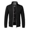 Mens Warm Fleece Zip Cardigan Sweater 8