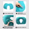Inflatable UShape Travel Pillow With BuiltIn Pump 4