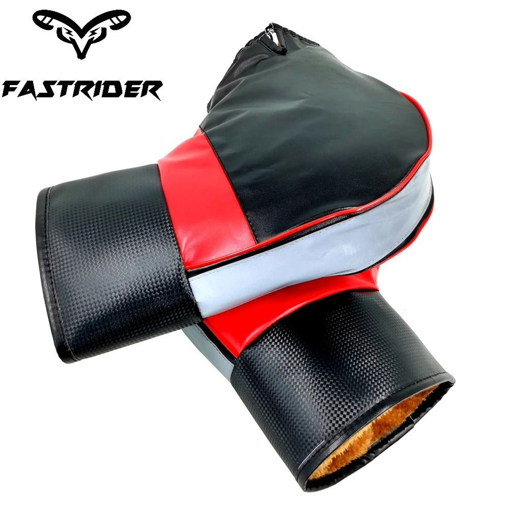 Waterproof Windproof Motorcycle Handlebar Covers With Reflective Strips 0