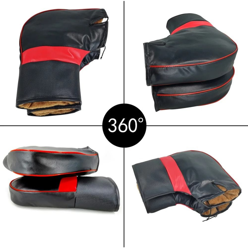 Waterproof Windproof Motorcycle Handlebar Covers With Reflective Strips 3