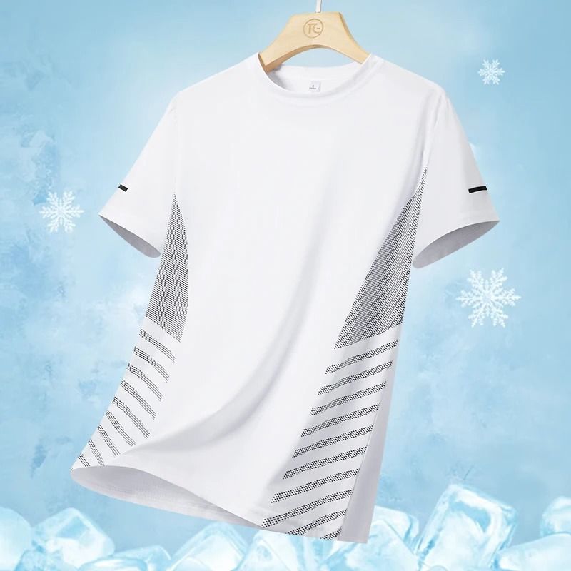 Mens QuickDry Ice Silk Running TShirt 13