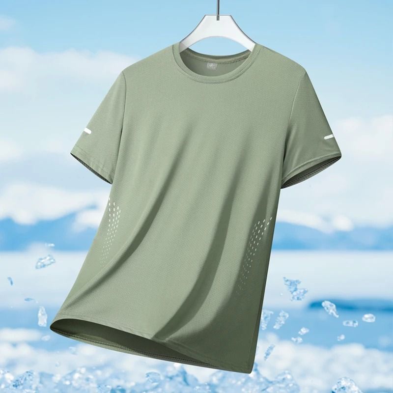 Mens QuickDry Ice Silk Running TShirt 15