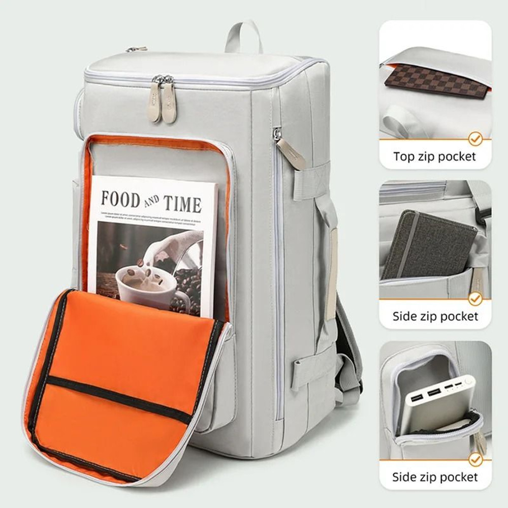 Large Capacity Gym And Travel Backpack With Wet Dry Separation 3