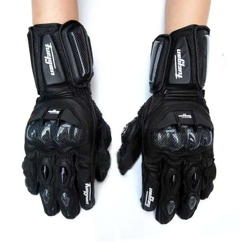 Motorcycle Leather Gloves With Windproof Protection And Touchscreen Function 3