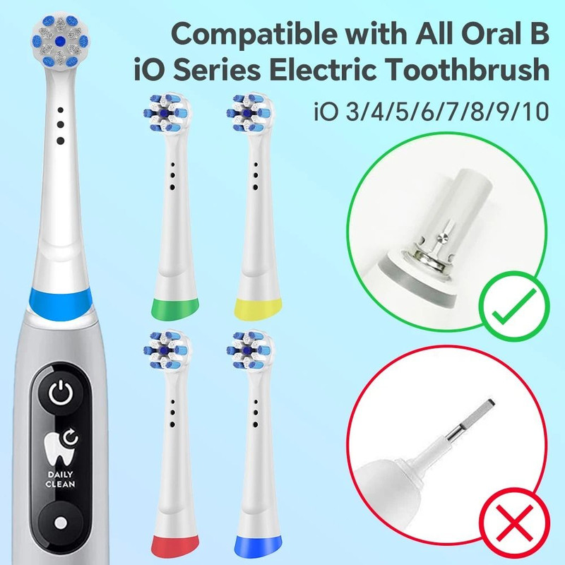 Replacement Toothbrush Heads Compatible With IO Electric Toothbrush 1
