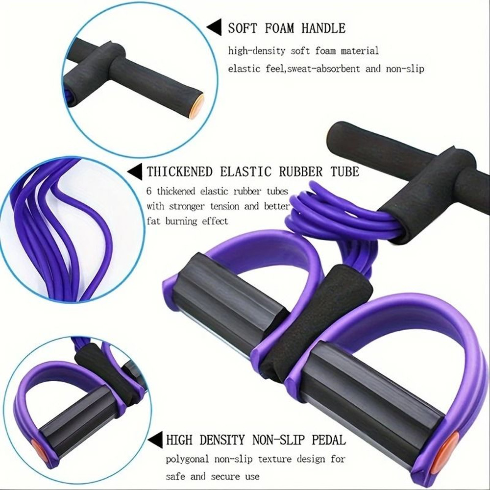 SixTube Resistance Band Tensioner For FullBody Home Workouts 5