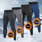 Mens Warm Compression Running Leggings For Winter Training 0